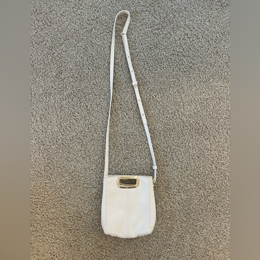 White Maje Mini Cross Body Bag